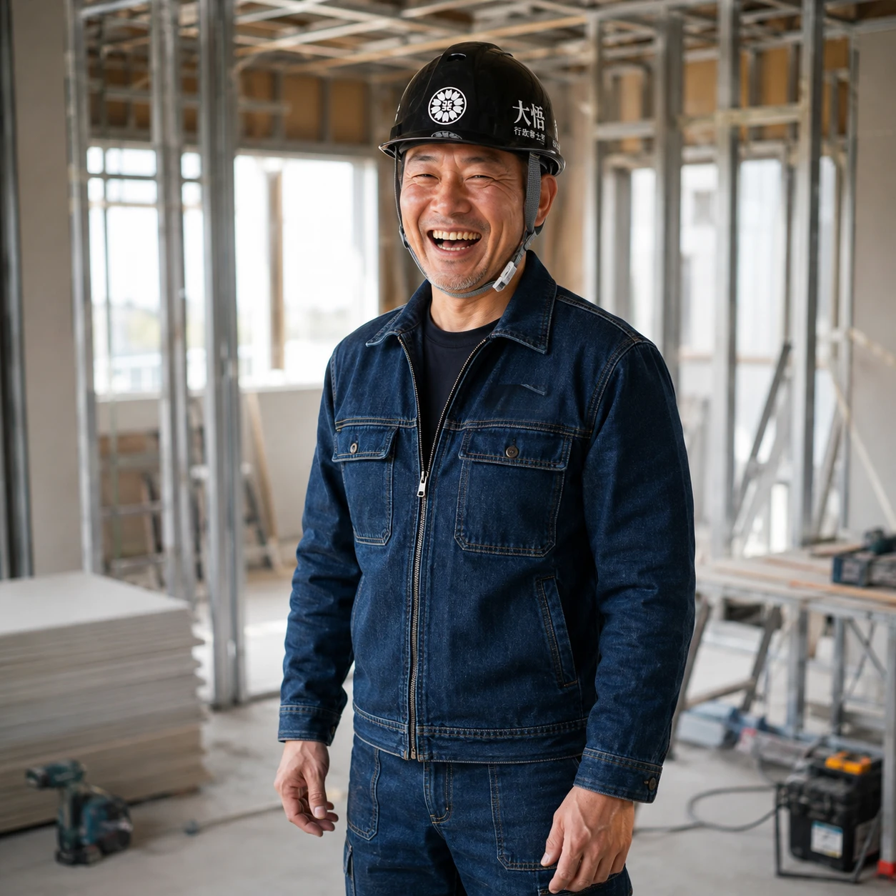 新里大悟(行政書士・現場にて)